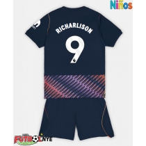 Camiseta Tottenham Hotspur Richarlison #9 Visitante Equipación para niños 2026-27 manga corta (+ pantalones cortos)